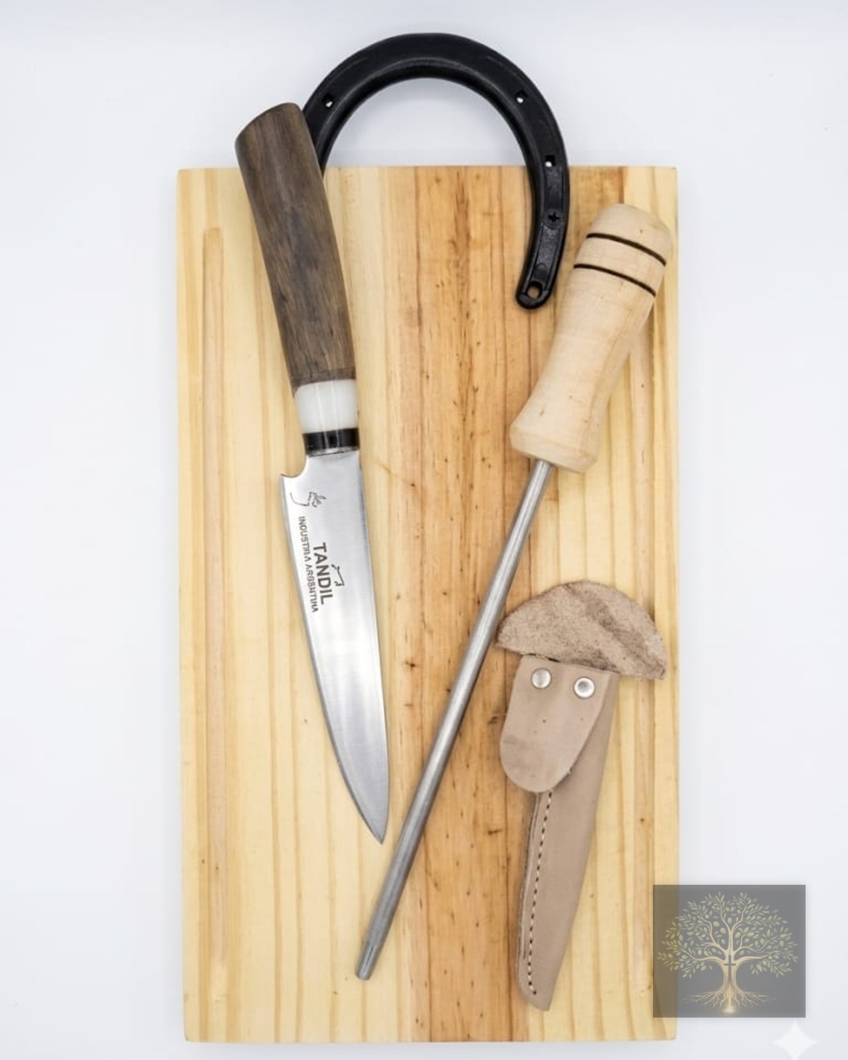 Combo de tabla, cuchillo y chaira. (1)