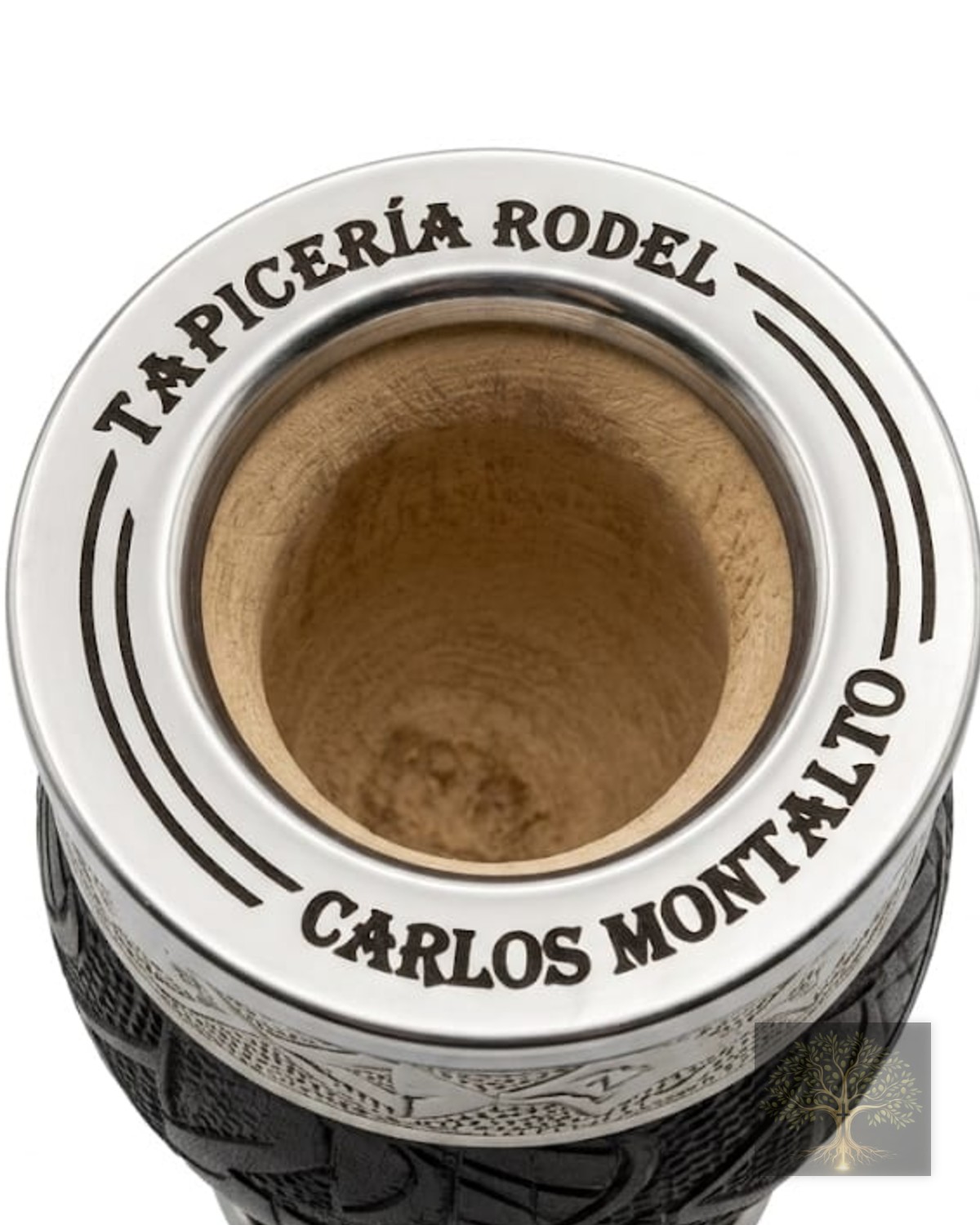 Mate de calabaza forrado en cuero repujado (2)